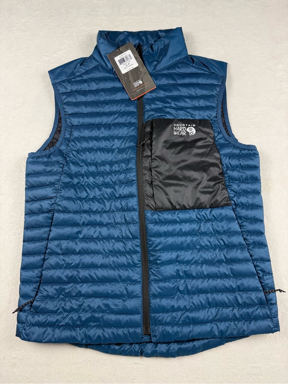 NWT Mountain Hardwear Alpintur Puffer Vest Blue Packable Vest Men’s Small